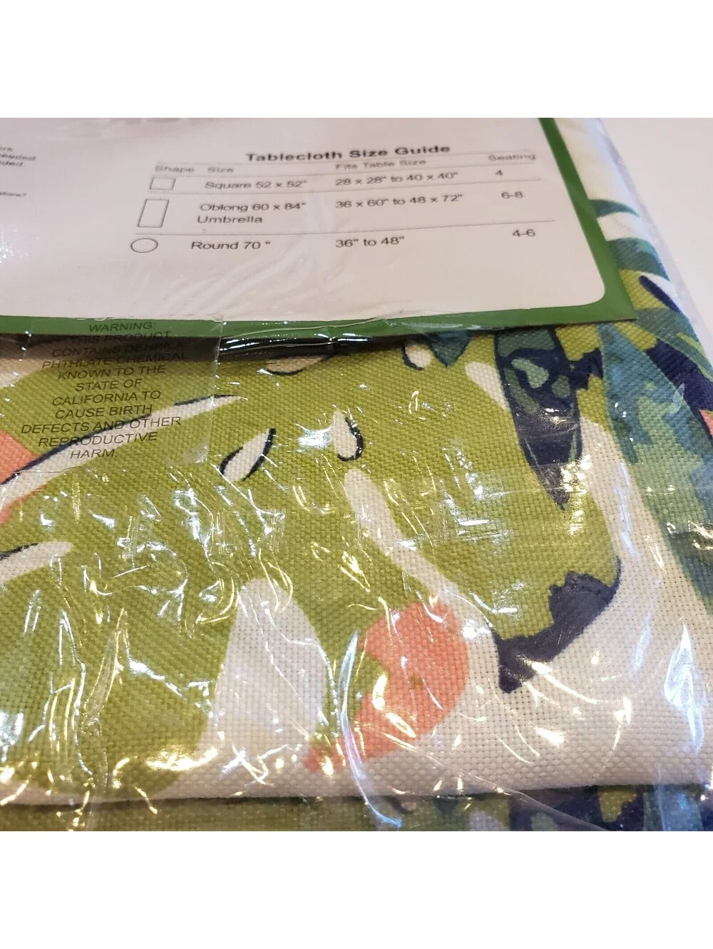 HD Designs Tropicana Tablecloth 52